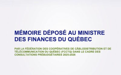 MÉMOIRE – FCCTQ – CONSULTATIONS PRÉBUDGÉTAIRES DU BUDGET 2025-2026 